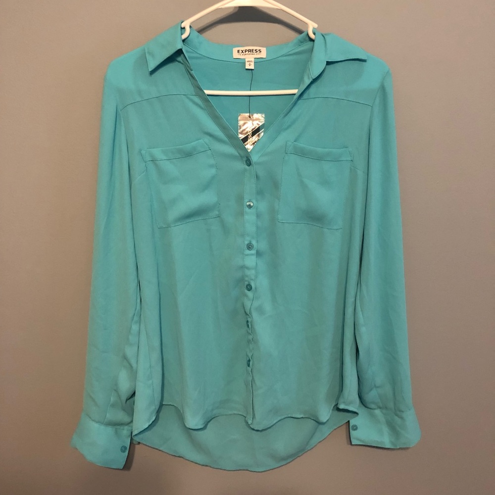 Express button down blouse